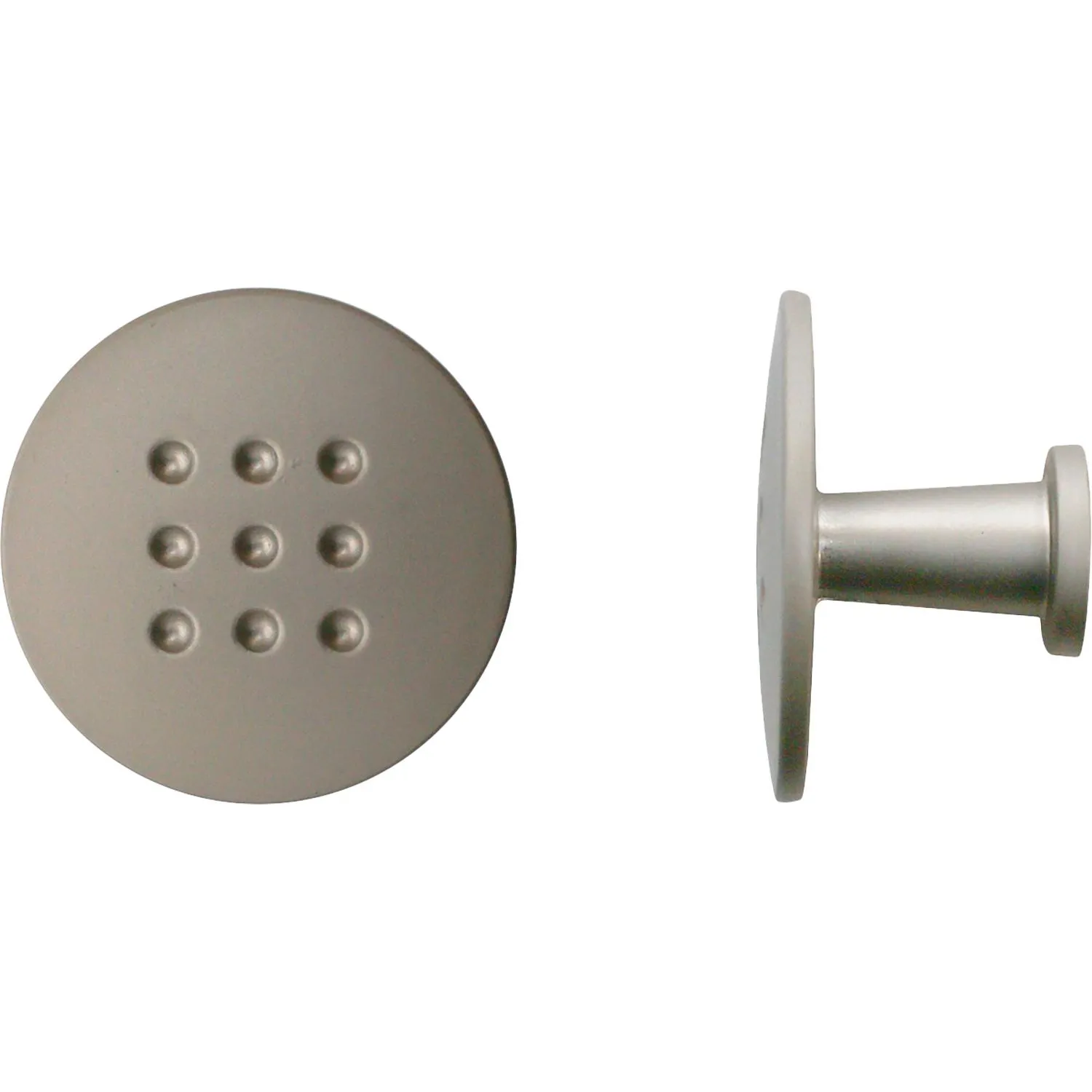 Ручка УЗК_кнопка меб. StahlBuro A507 (16659) компл-2шт SN сатин - фото 2