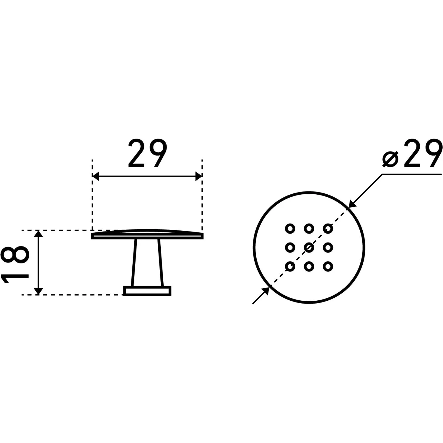 Ручка УЗК_кнопка меб. StahlBuro A507 (16659) компл-2шт SN сатин - фото 6