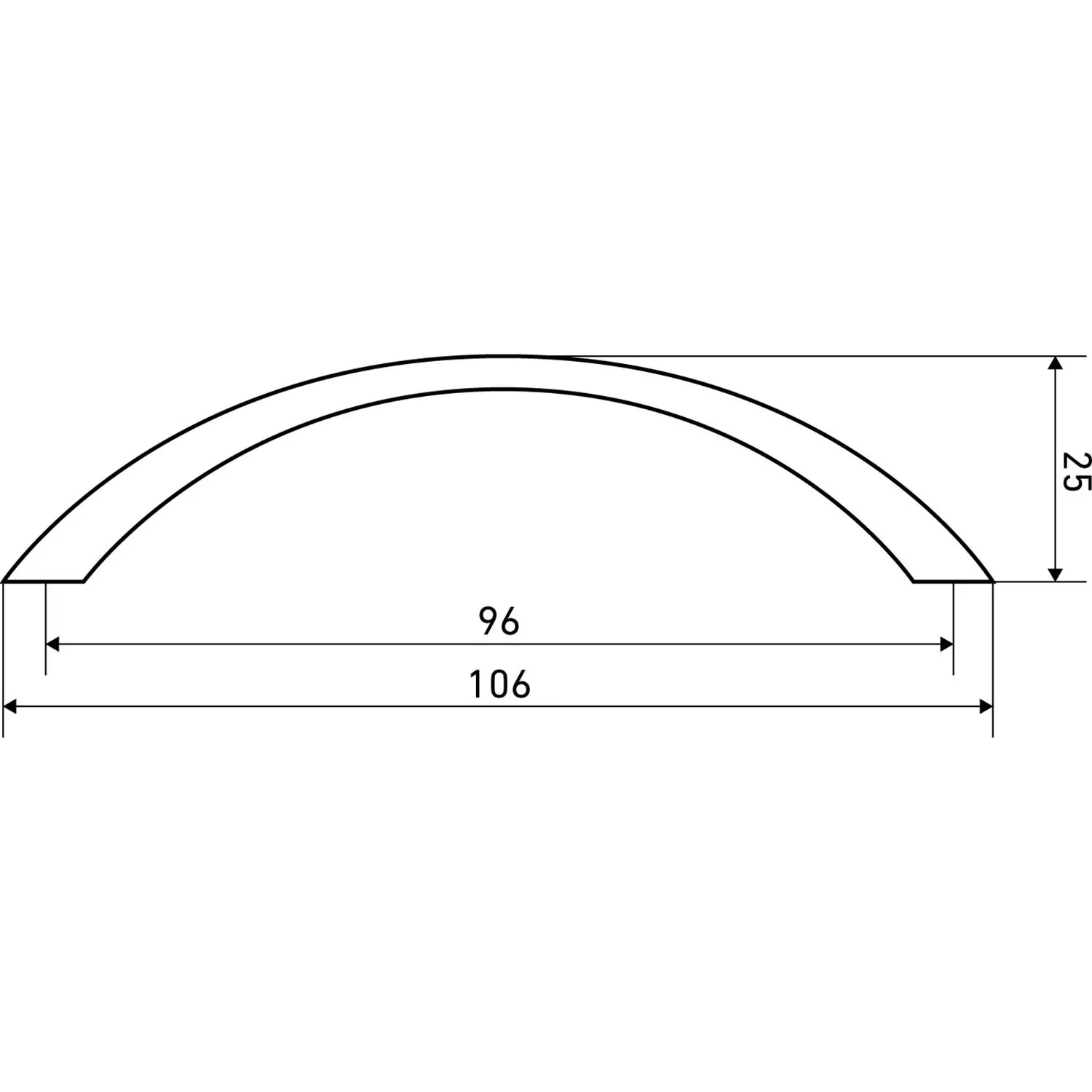 Ручка УЗК_скоба меб. StahlBuro A204-96 (16641) компл-2шт PB золото - фото 6