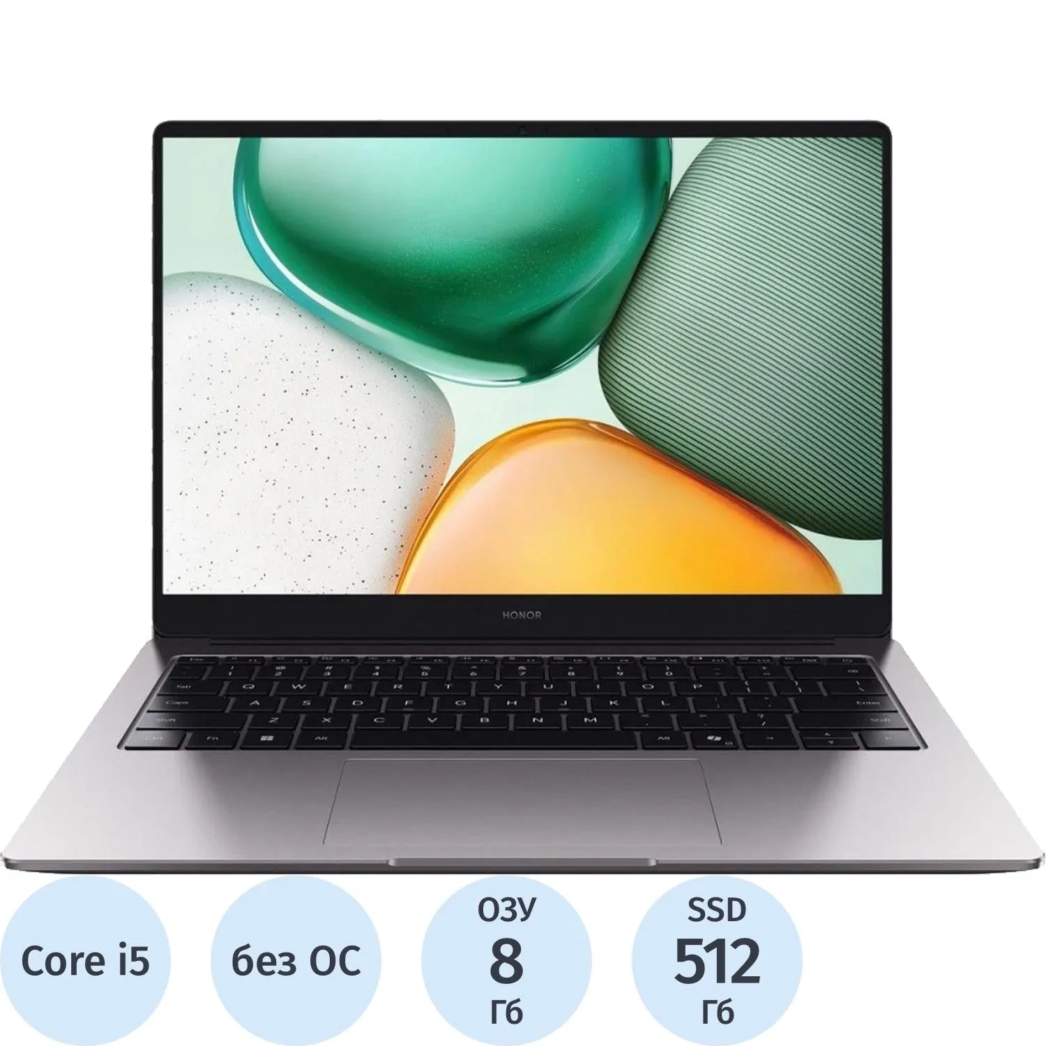 Ноутбук Honor X 14(5301ALWY) i5-12450H/8Gb/512Gb SSD/14/NoOS - фото 1