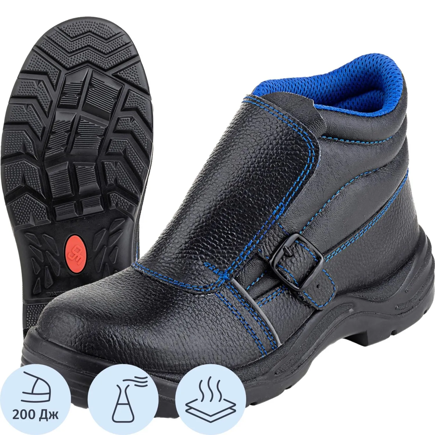 Ботинки сварщика (мод.24К) ПУ/НР с КП (р.39) - фото 1