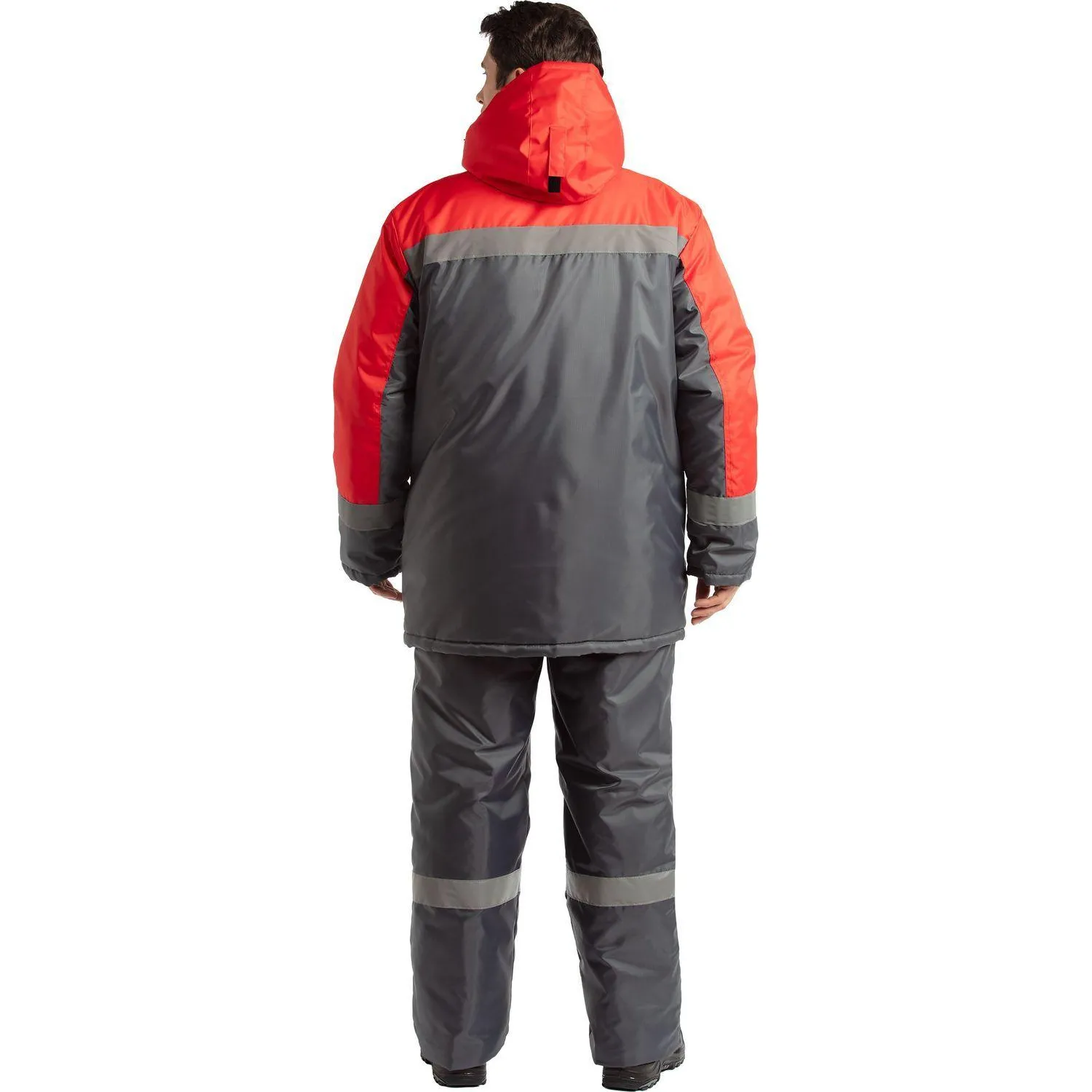 Куртка зим муж з47 сер/крас 104-108/158-164 - фото 6