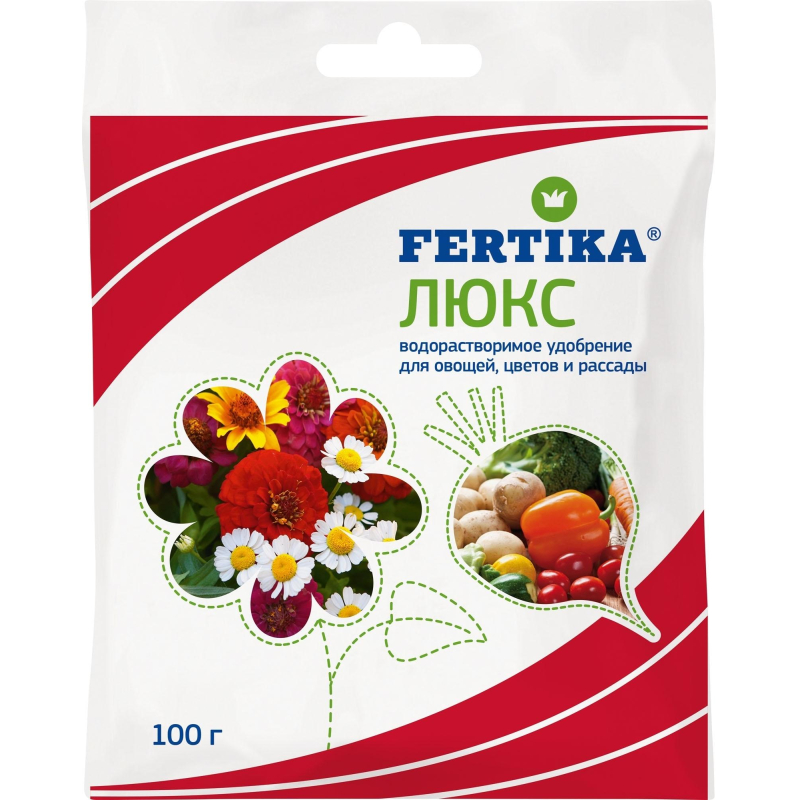 Удобрение Люкс кристаллический 100% финский продукт! 100г, Ф03507 - фото 1
