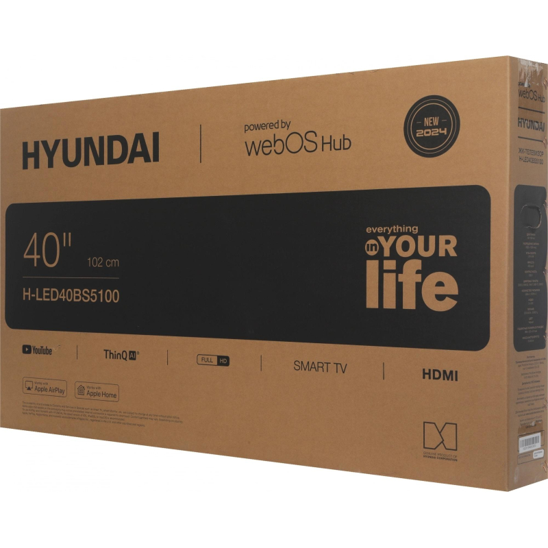 Телевизор Hyundai H-LED40BS5100, FHD, смарт (WebOS) - фото 13