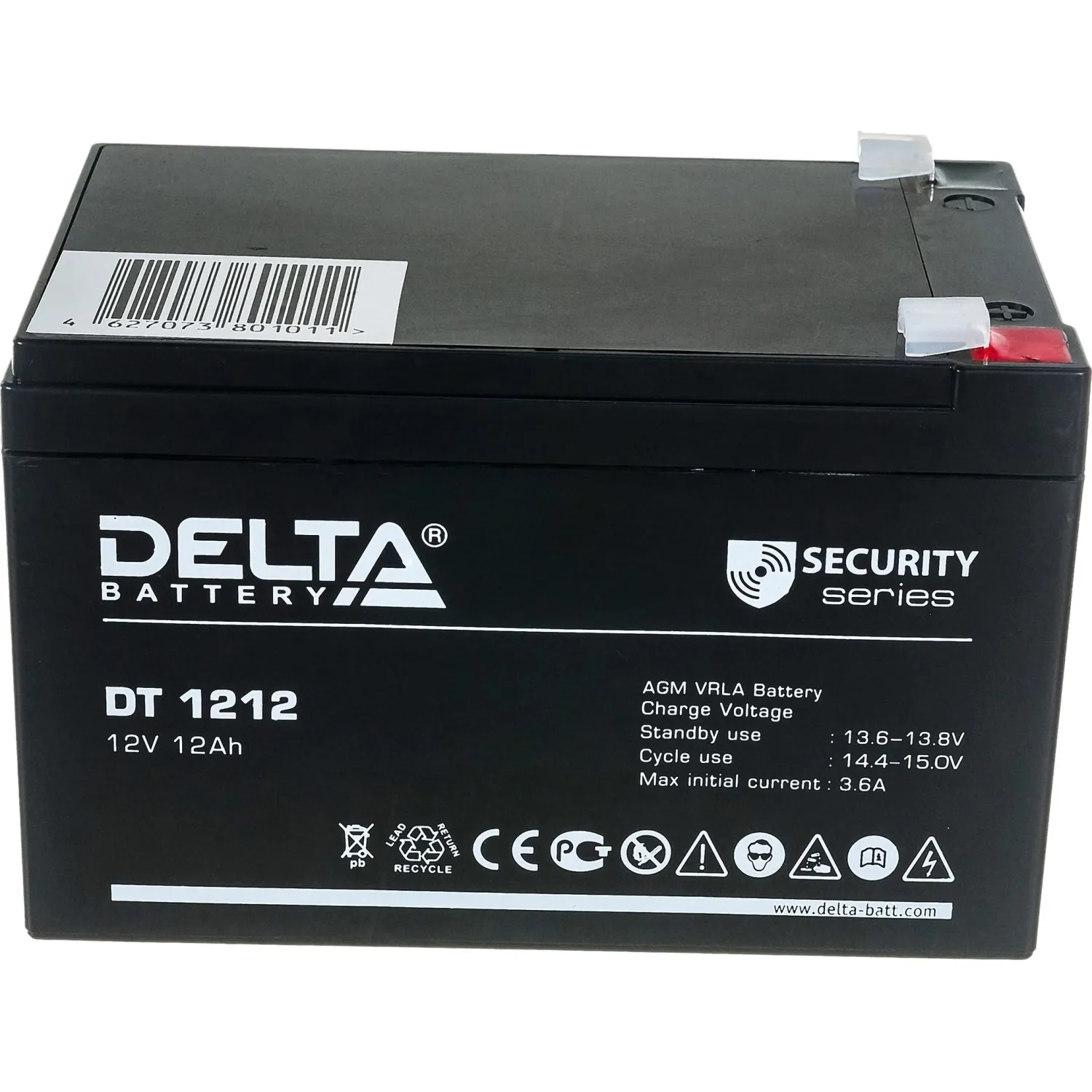 Батарея для ИБП Delta DT 1212 12В/12, F2 (151x98x95мм) - фото 2
