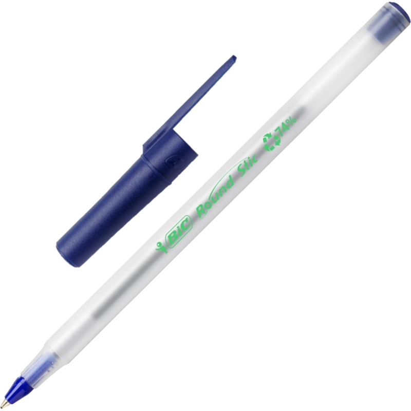 Ручка шариковая неавтомат. BIC Round Stic ECO тл 0,32мм синяя 8932403 - фото 1