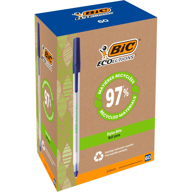 Ручка шариковая неавтомат. BIC Round Stic ECO тл 0,32мм синяя 8932403 - фото 4