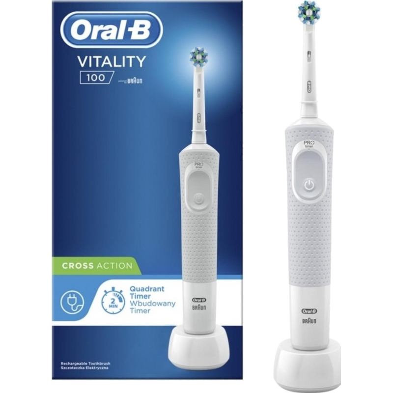 Зубная щетка Braun Oral-B Vitality D100.413 White Easy Clean (Белый) - фото 3