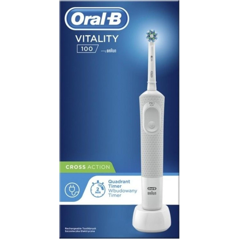 Зубная щетка Braun Oral-B Vitality D100.413 White Easy Clean (Белый) - фото 4