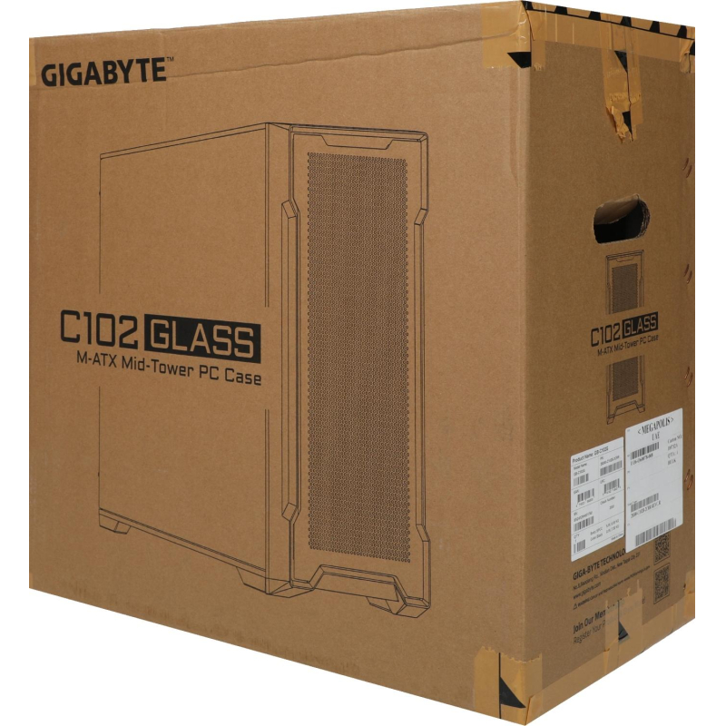 Корпус Gigabyte C102B GB-C102G черный без БП mATX - фото 16