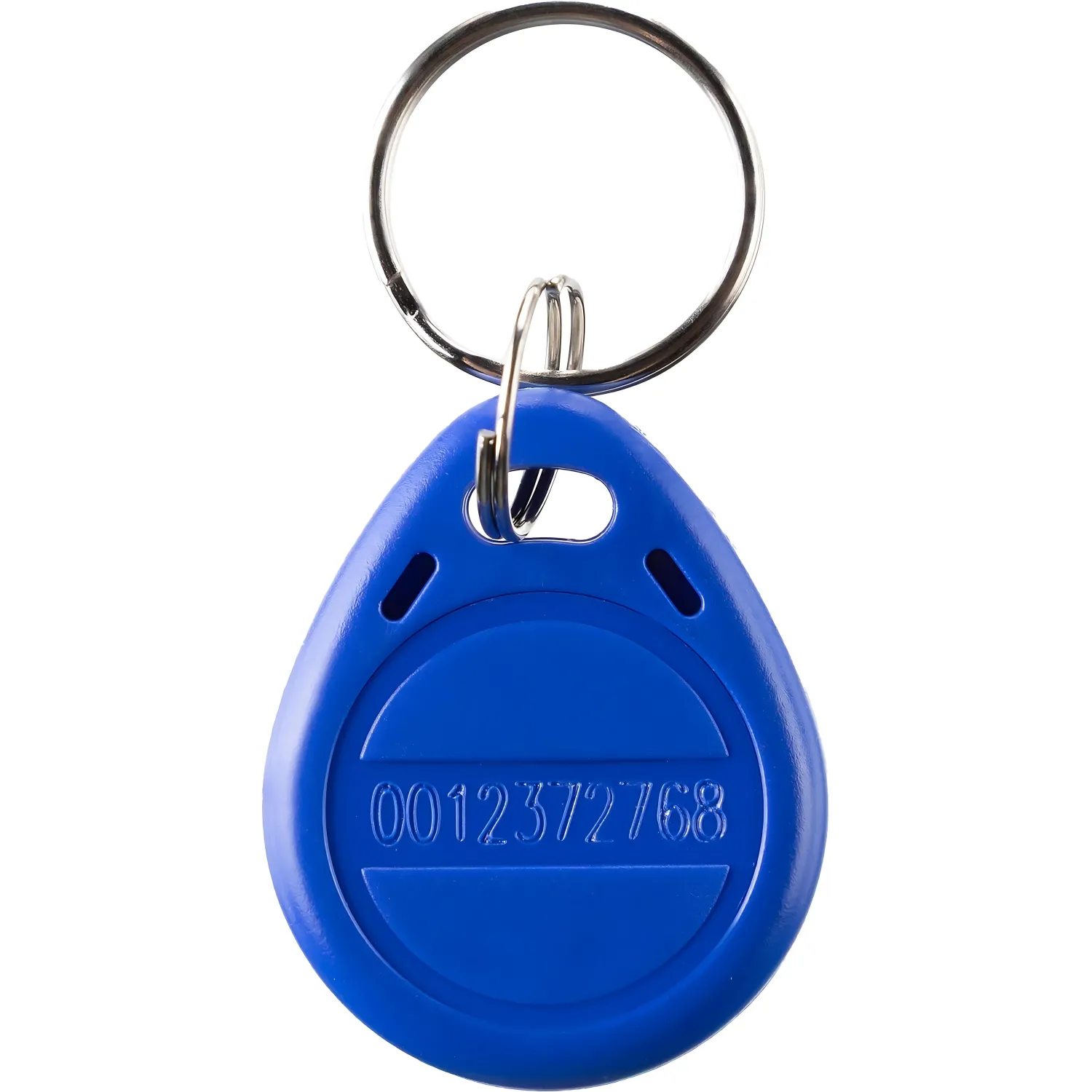 Брелок бесконтактный Bigtech EM-Marine чтение, с номером синий (100шт/уп) - фото 3