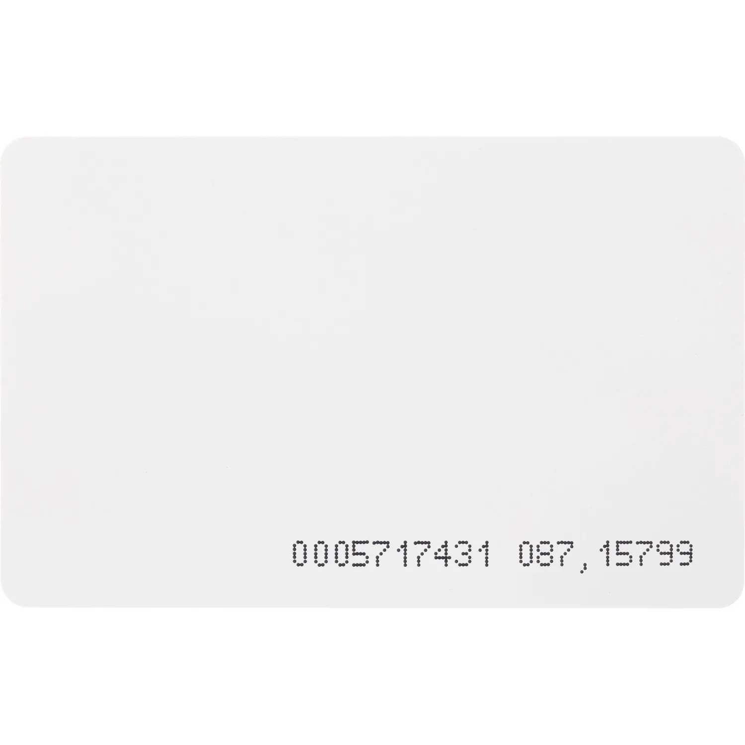 Карта бесконтактная Bigtech EM-Marine тонк чтен под печ. с ном (50 шт/уп.) - фото 1