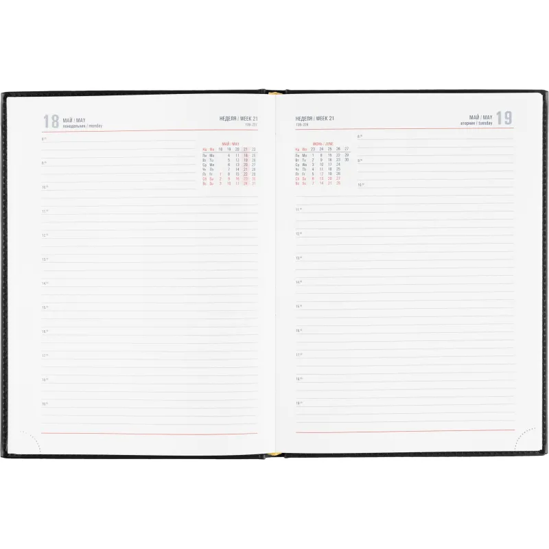 Ежедневник датированный 2026 АТТАСНЕ А4, 176л, 200х270мм, Каньон, черный - фото 13