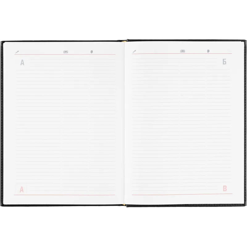 Ежедневник датированный 2026 АТТАСНЕ А4, 176л, 200х270мм, Каньон, черный - фото 15