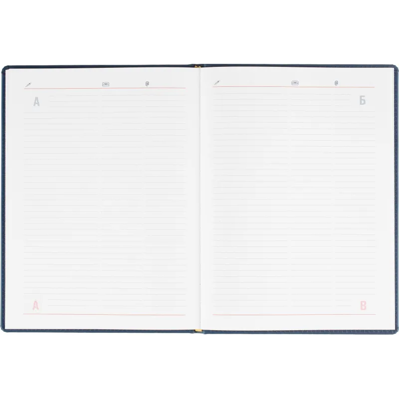 Еженедельник датированный 2026 АТТАСНЕ А4 72л, 200х270мм Сиам, синий - фото 15