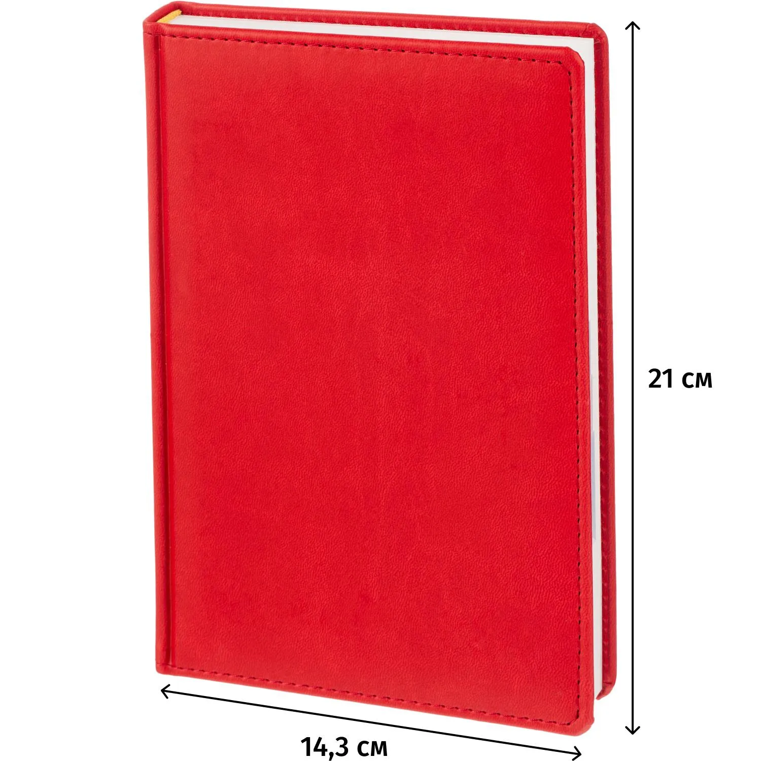 Ежедневник датированный 2026 АТТАСНЕ А5, 180л, 143х210мм, Сиам красный - фото 20