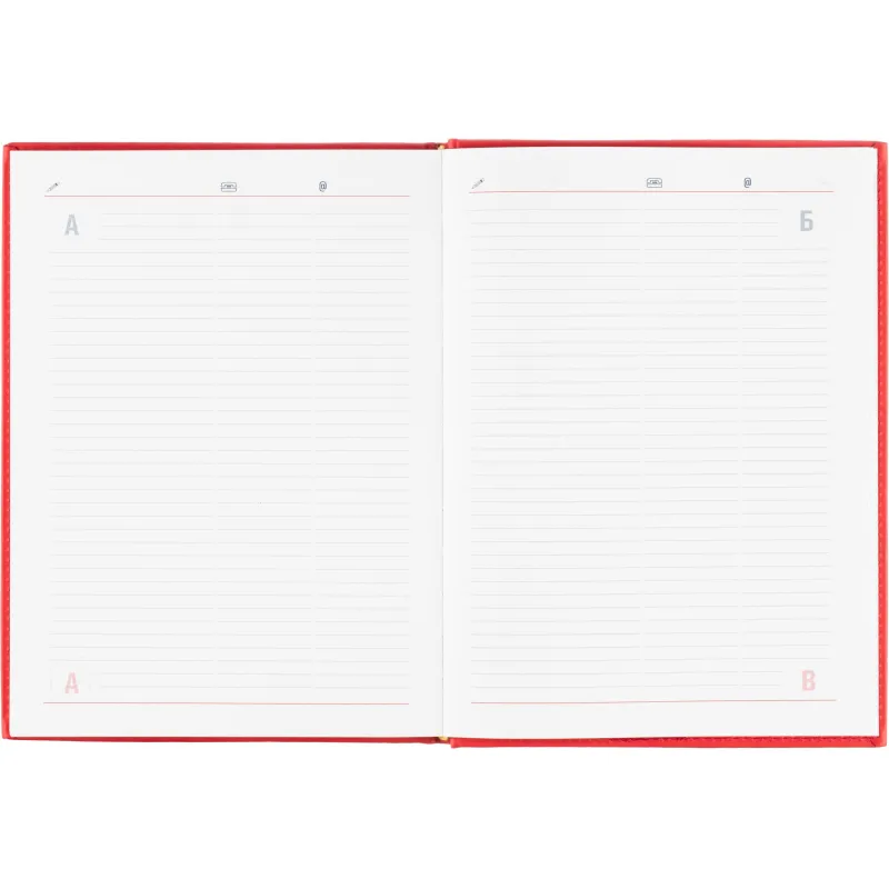 Ежедневник датированный 2026 АТТАСНЕ А4, 176л, 200х270мм, Сиам красный - фото 15