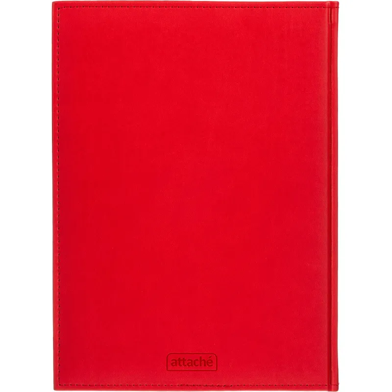 Ежедневник датированный 2026 АТТАСНЕ А4, 176л, 200х270мм, Сиам красный - фото 17