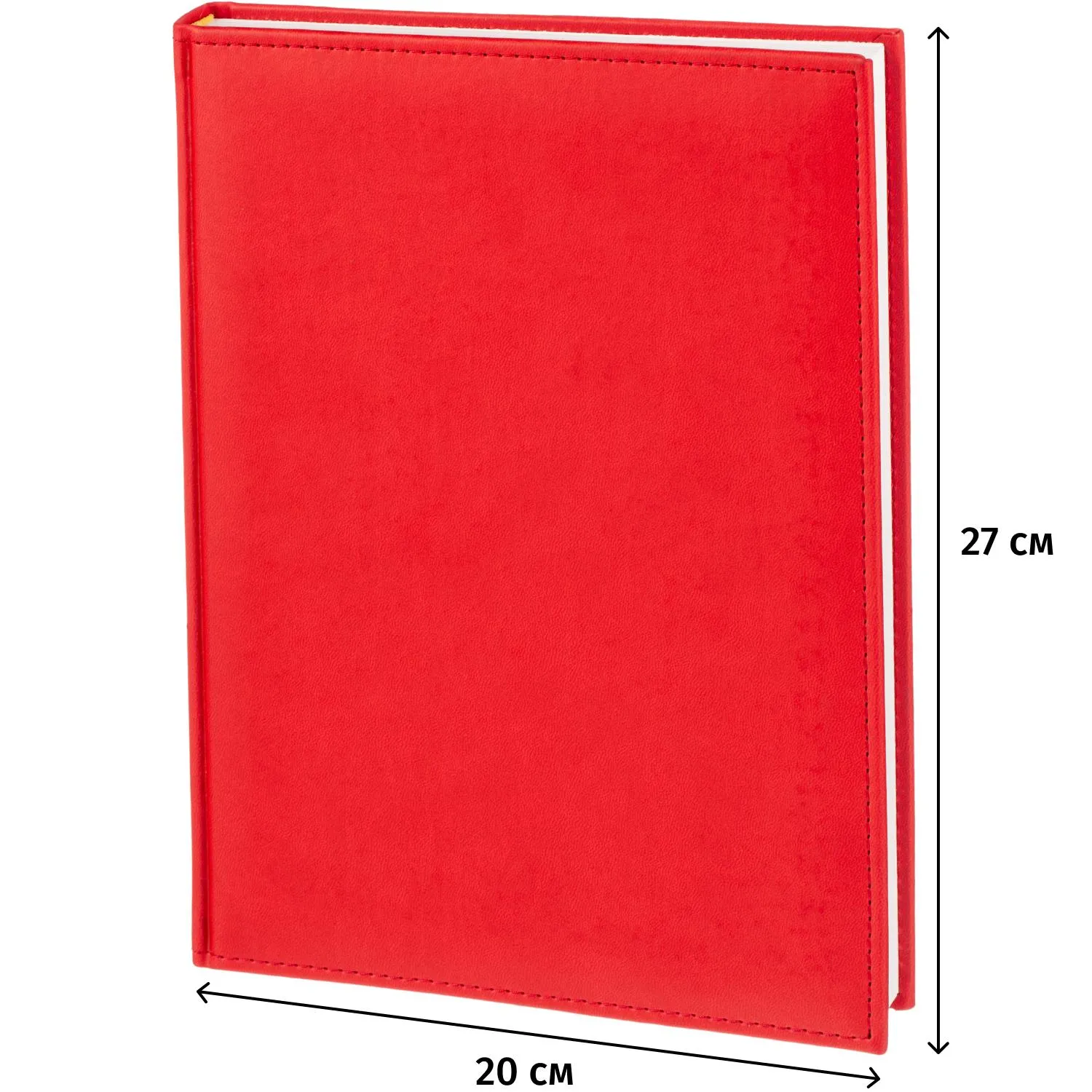 Ежедневник датированный 2026 АТТАСНЕ А4, 176л, 200х270мм, Сиам красный - фото 20