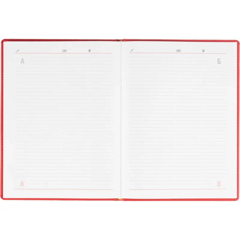 Еженедельник датированный 2026 АТТАСНЕ А4, 72л, 200х270мм, Сиам красный - фото 15