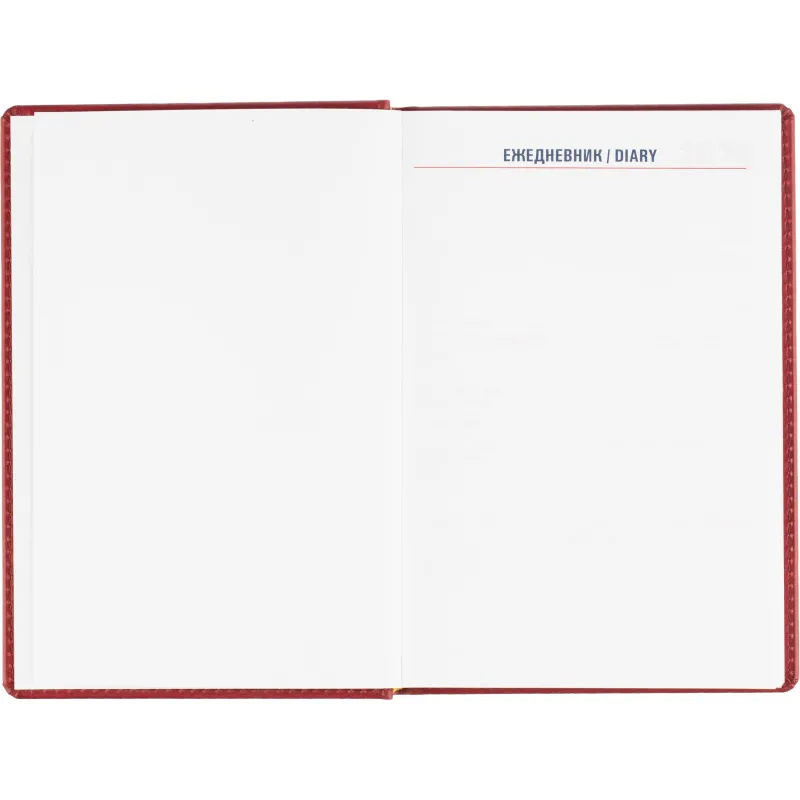 Ежедневник датированный 2026 АТТАСНЕ А5, 180л, 143х210мм, Сиам бордовый - фото 5