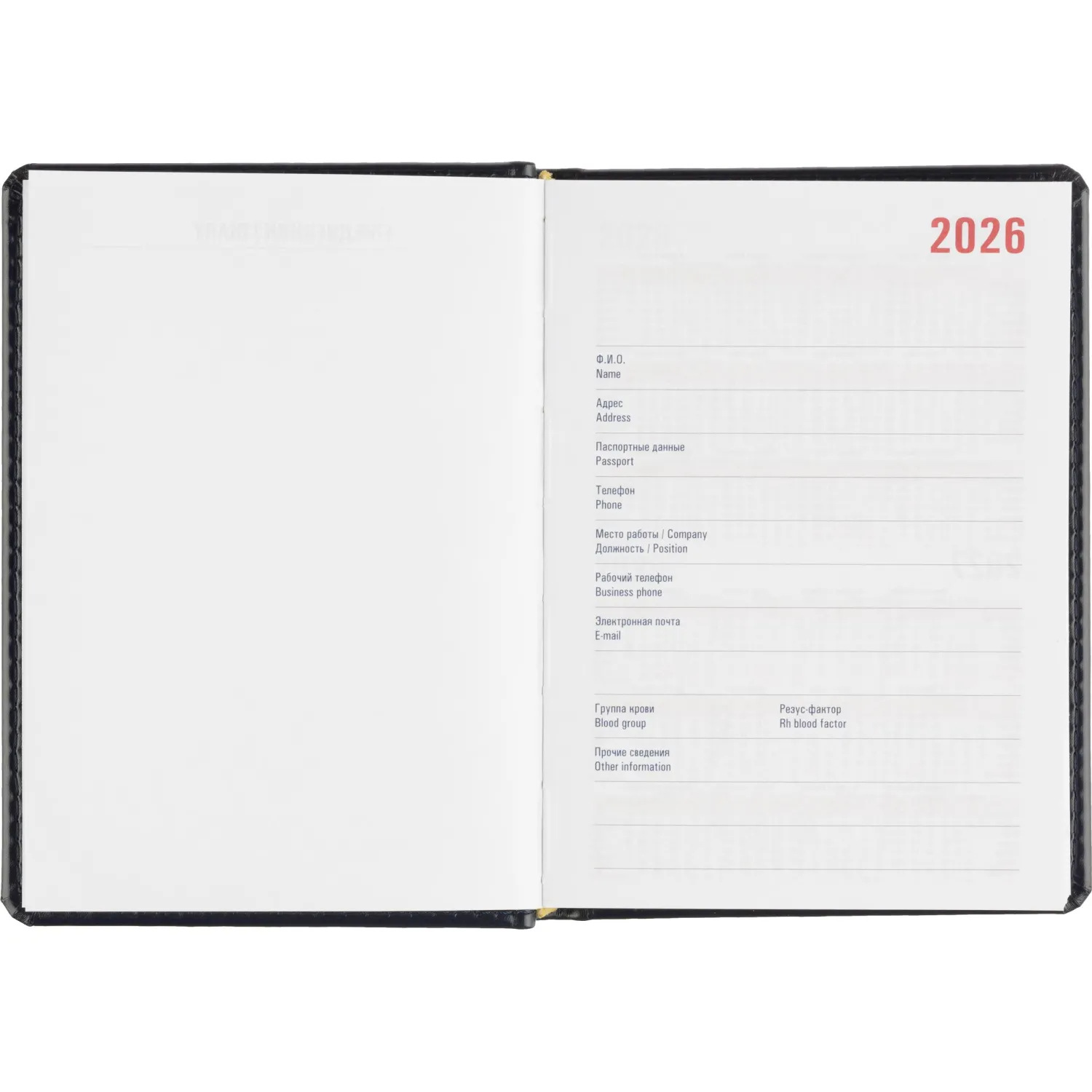 Ежедневник датированный 2026 АТТАСНЕ А6, 176л, 110х155мм, Каньон, синий - фото 6