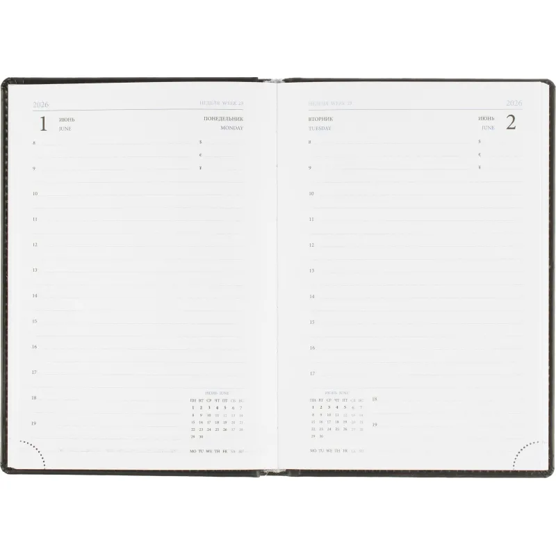 Ежедневник датированный 2026, черный,А5, 148х218 мм,352 стр,АТТАСНЕ Вива - фото 16
