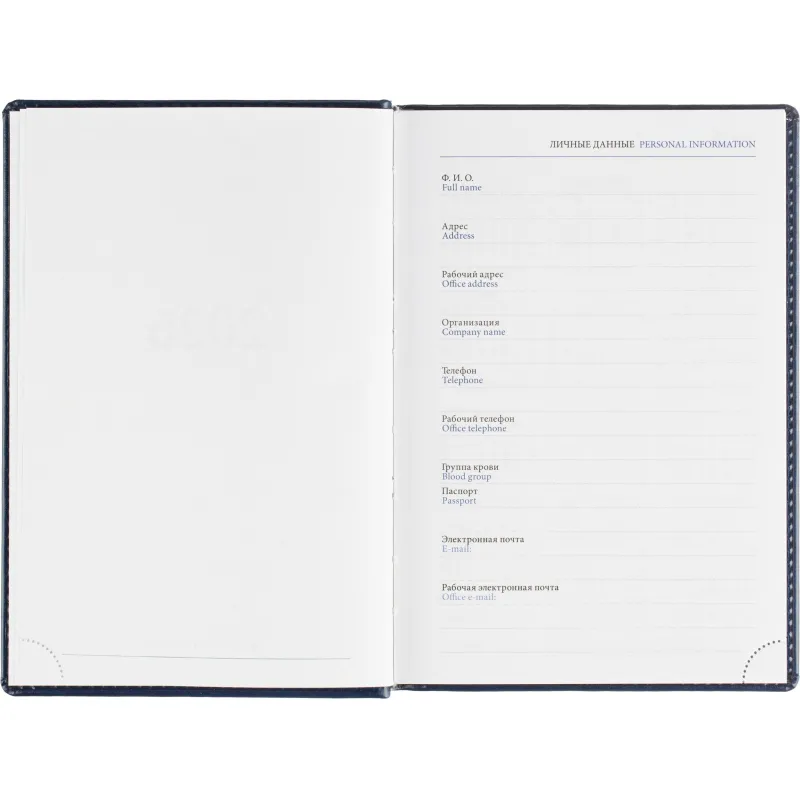 Ежедневник датированный 2026, синий, А5, 148x218 мм, 352 стр,АТТАСНЕ Agenda - фото 6