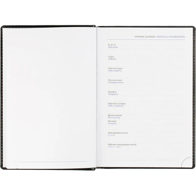 Ежедневник датированный 2026, черн, А5, 148x218 мм, 352 стр,АТТАСНЕ Agenda - фото 6