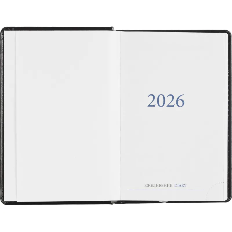 Ежедневник датированный 2026, черный,А6, 100х150 мм,336 стр,Agenda - фото 5