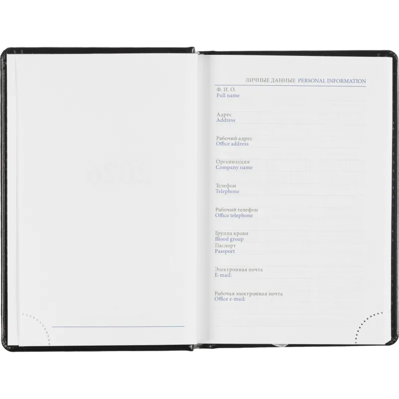 Ежедневник датированный 2026, черный,А6, 100х150 мм,336 стр,Agenda - фото 6