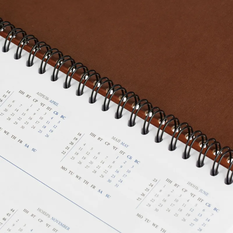 Планинг датированный 2026, коричнев 303х150 мм, 120 стр,АТТАСНЕ Вива - фото 12