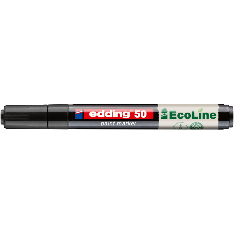 Маркер промышленный лаковый Edding E-50 чёрный 2-3 мм (4-50-001) - фото 3