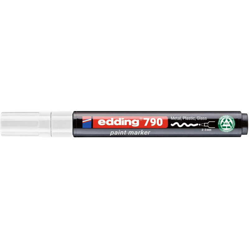 Маркер лаковый EDDING E-790/49 PCR белый 2-3мм - фото 3