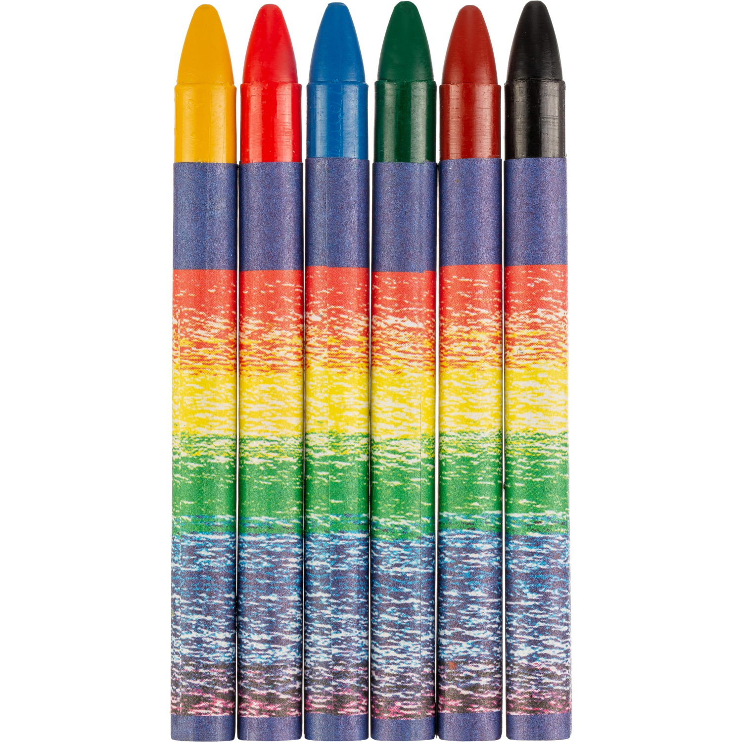 Мелки восковые Луч Классика 6цв круглые 12С 860-08 - фото 2