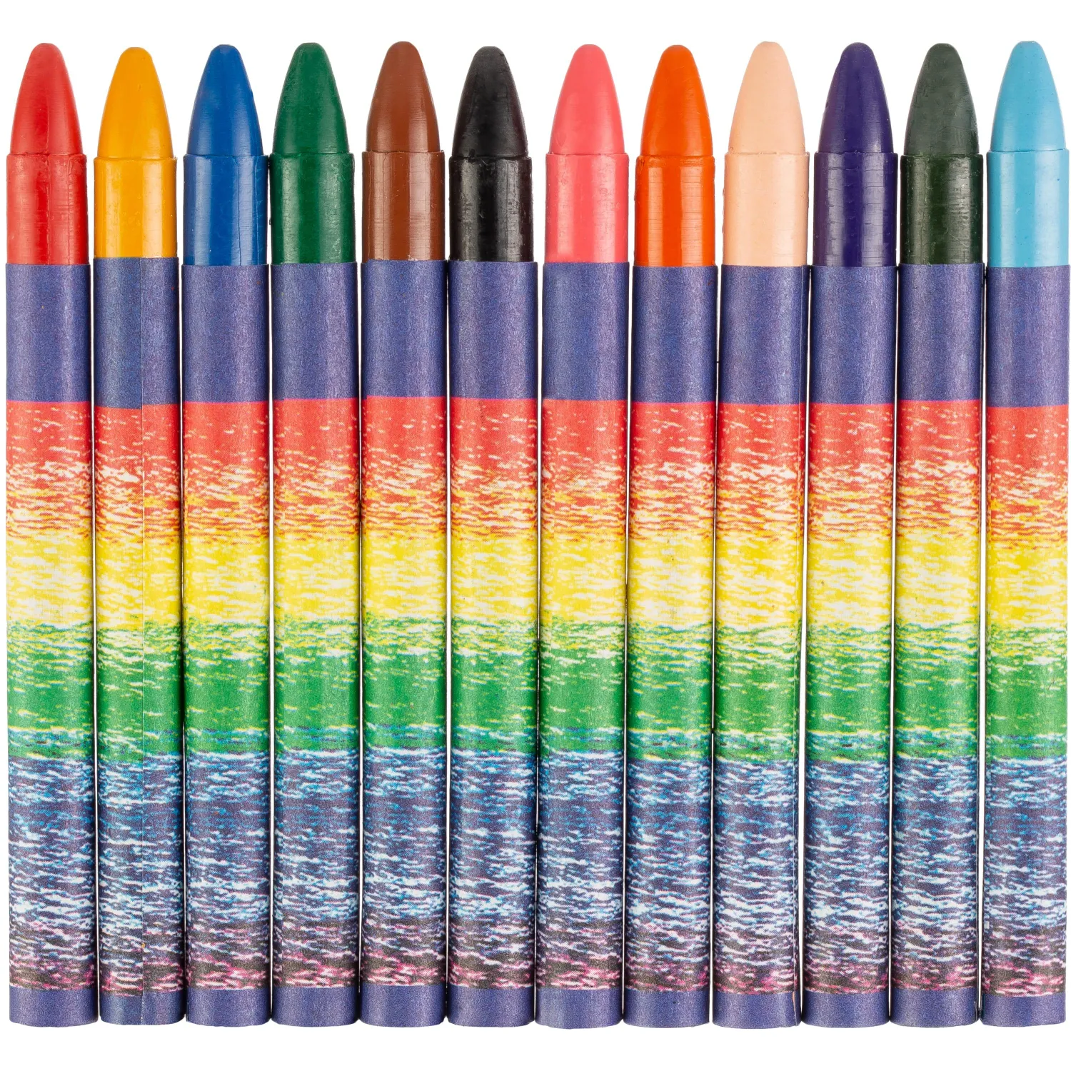 Мелки восковые Луч Классика 12цв круглые 12С 861-08 - фото 2