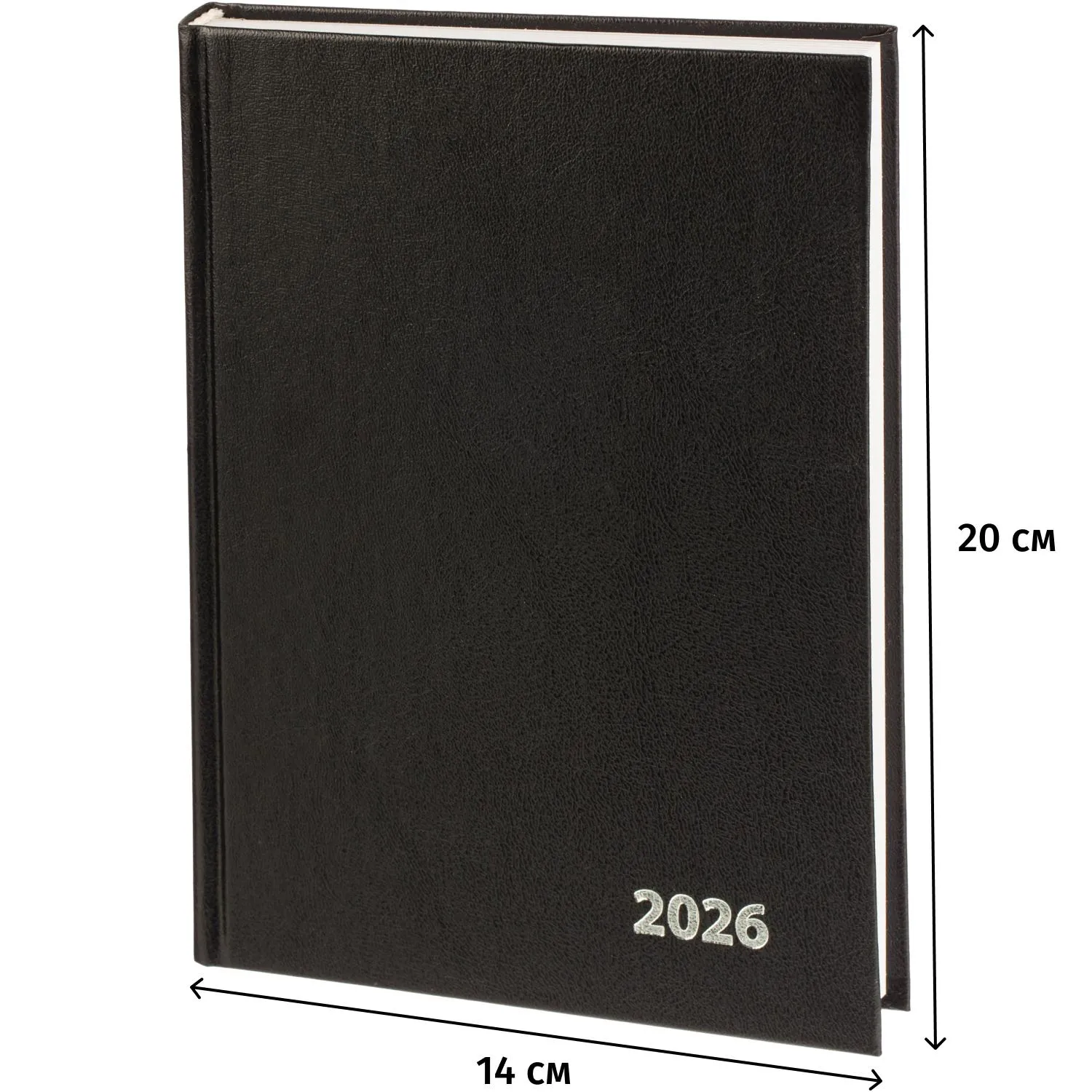 Ежедневник датированный 2026 Выбор есть, А5, 160л, бумвинил, черный - фото 15