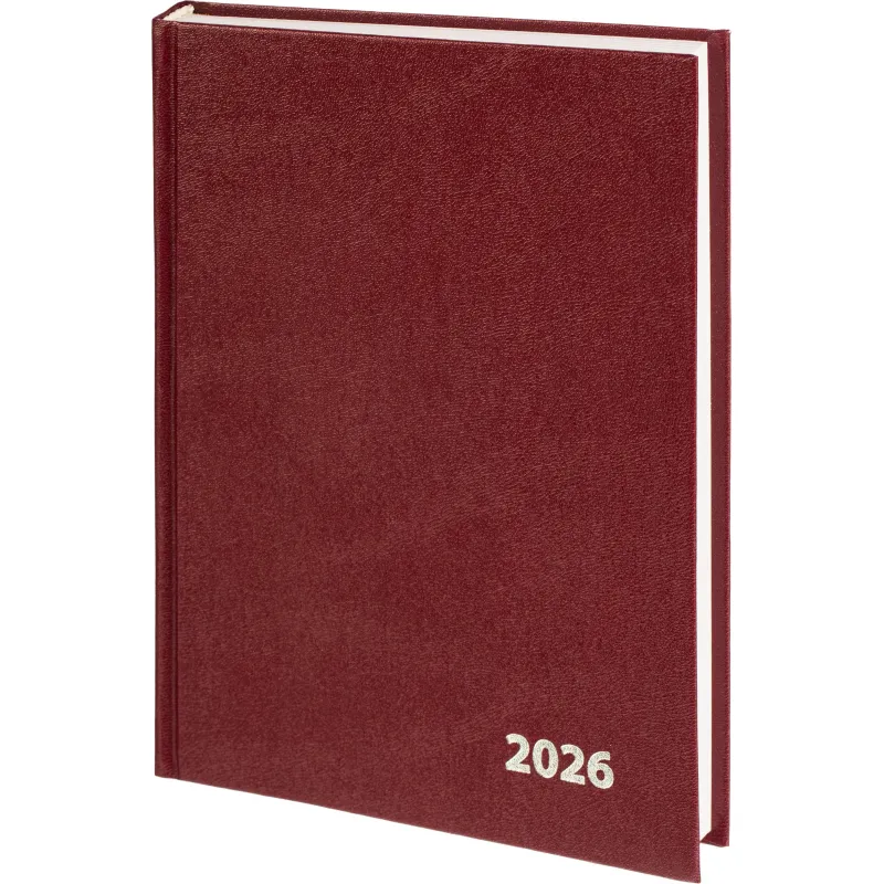 Ежедневник датированный 2026 Выбор есть, А5, 160л, бумвинил бордо - фото 1