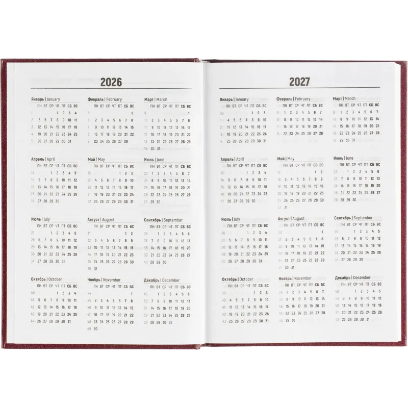 Ежедневник датированный 2026 Выбор есть, А5, 160л, бумвинил бордо - фото 6
