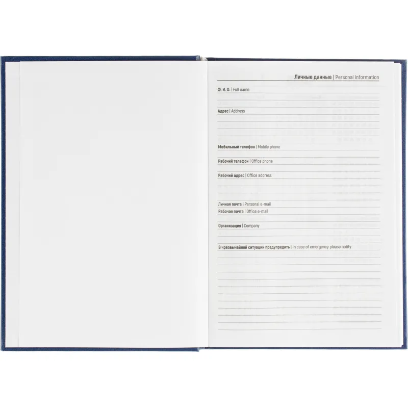 Ежедневник датированный 2026 Выбор есть, А5, 160л, бумвинил, синий - фото 5