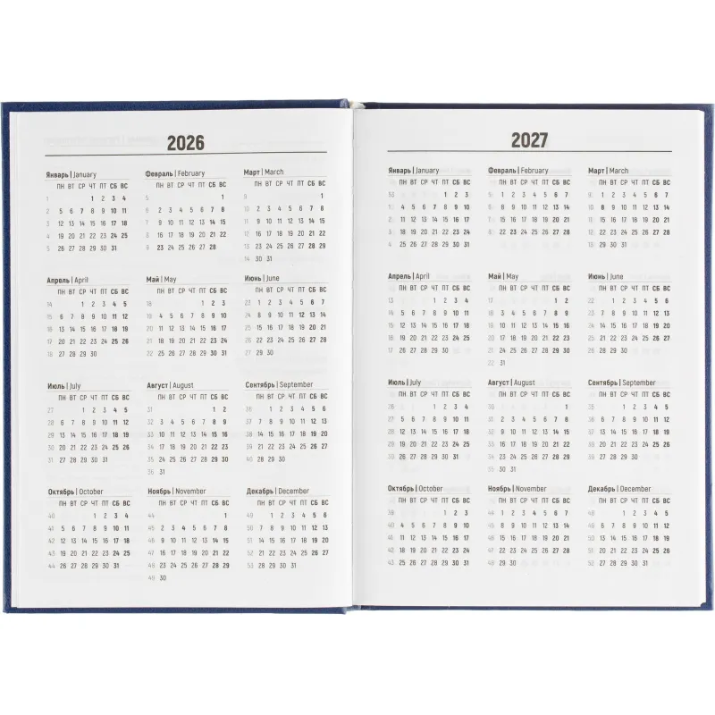 Ежедневник датированный 2026 Выбор есть, А5, 160л, бумвинил, синий - фото 6