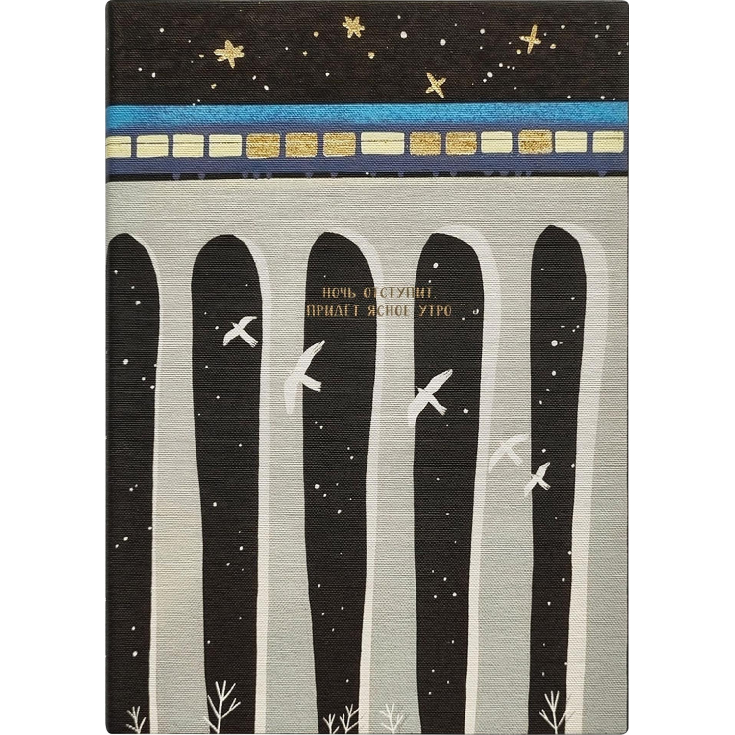 Ежедневник датированный 2026 IF 14х20см 176л, мягкий, Nightfall I1736/train - фото 1