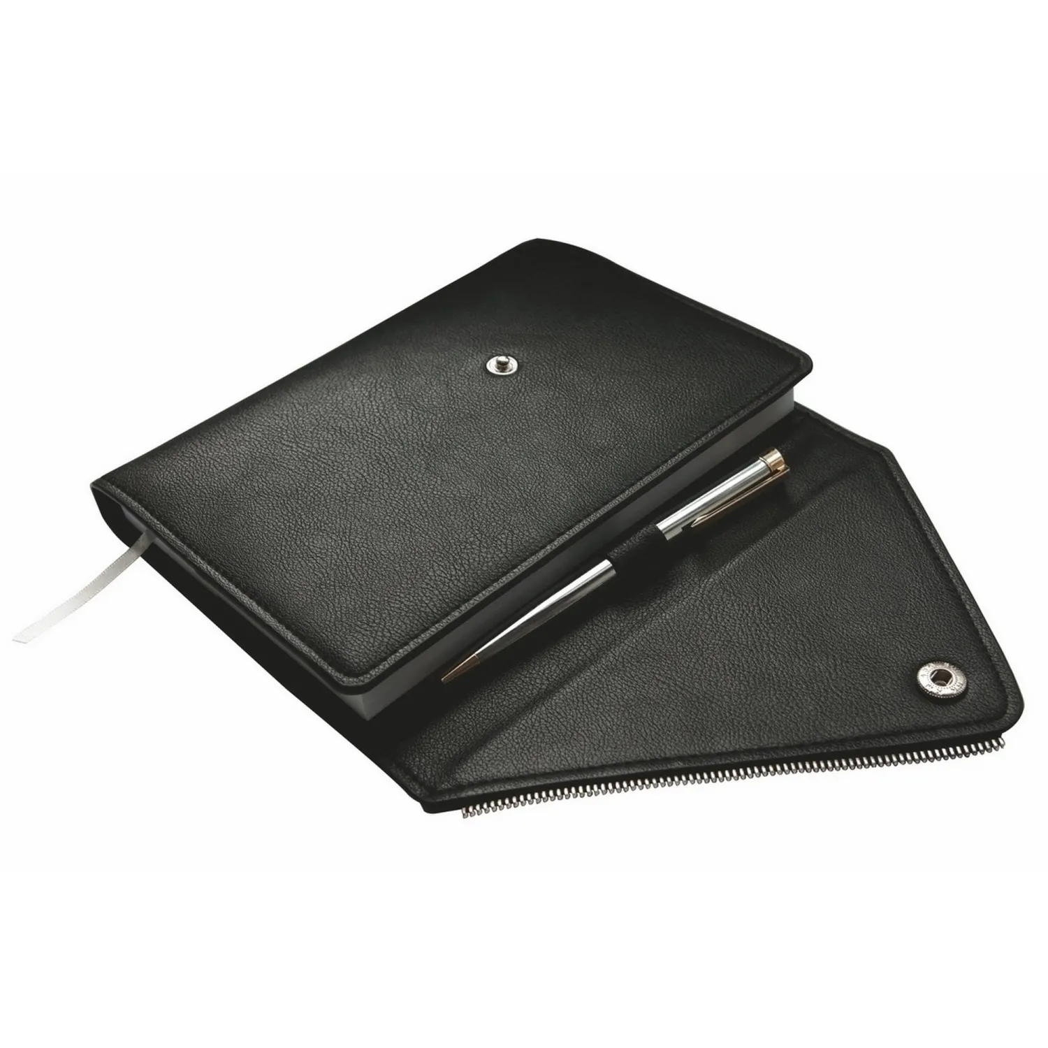 Ежедневник недатированный IF 14х20см 160л, съемн,обл, Grunge I1188/black - фото 3