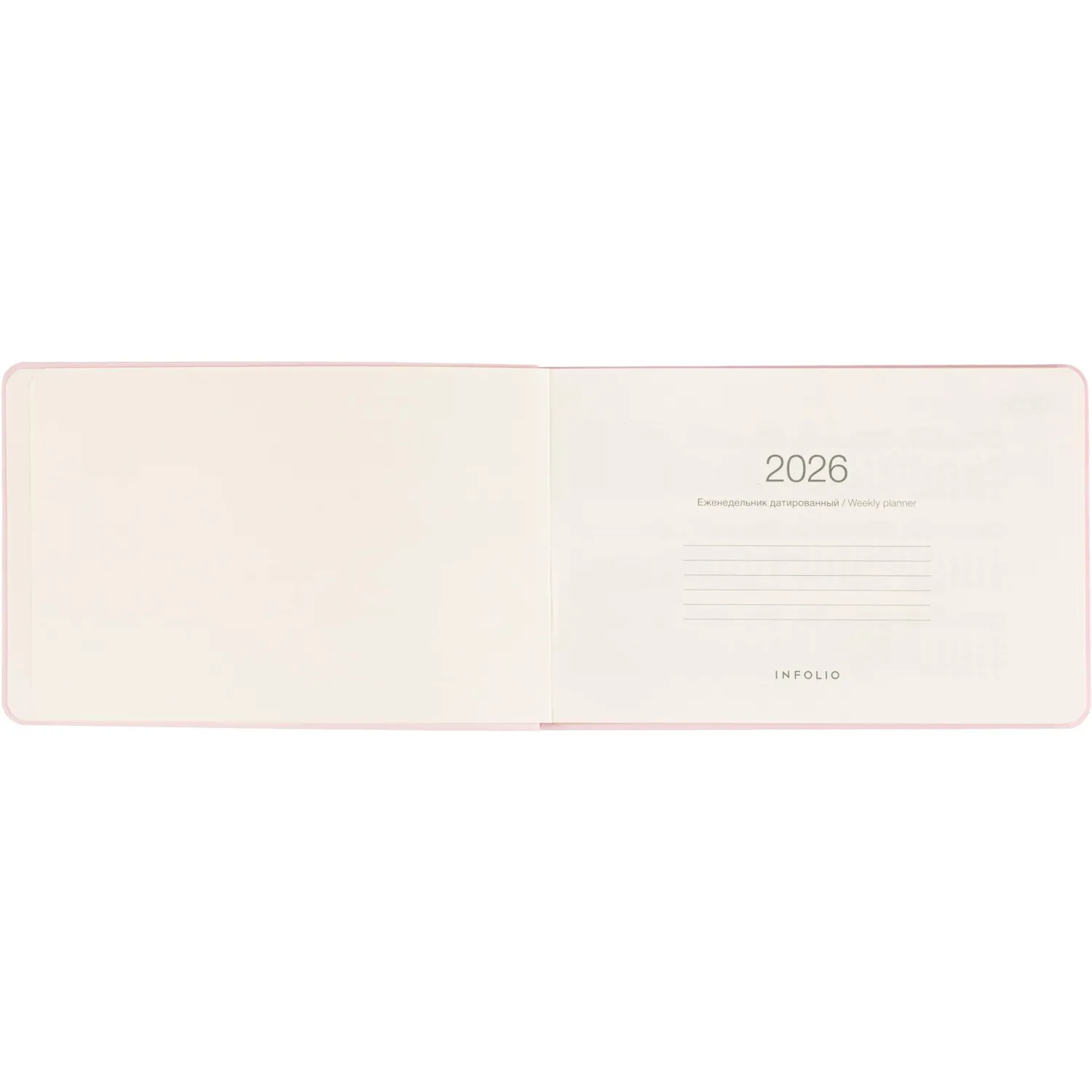 Еженедельник датированный 2026 IF 16х105см 64л, мягкий, Candy I1812/pink - фото 5