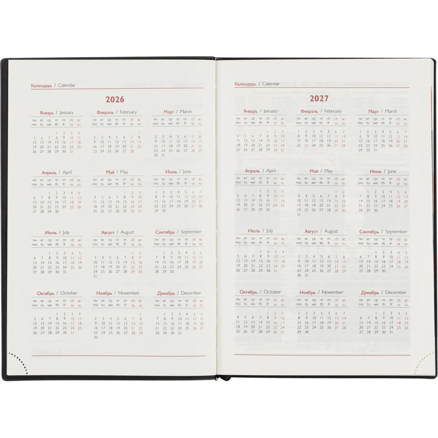 Ежедневник датированный 2026 ESCALADA А5 (146x211мм), 176л, черный 70269 - фото 7