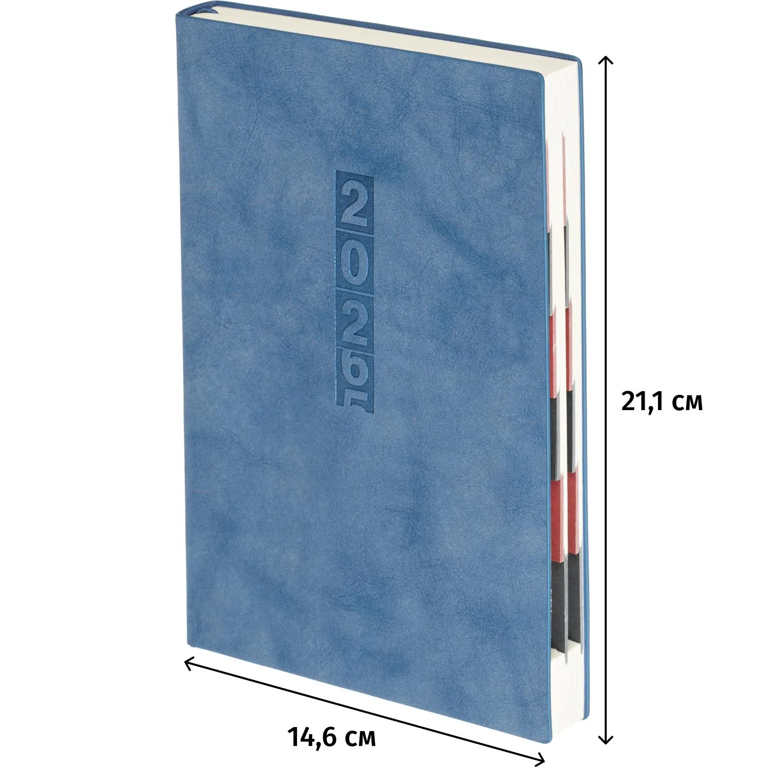 Ежедневник датированный 2026 ESCALADA А5 (146x211мм), 176л, голубой 70271 - фото 18