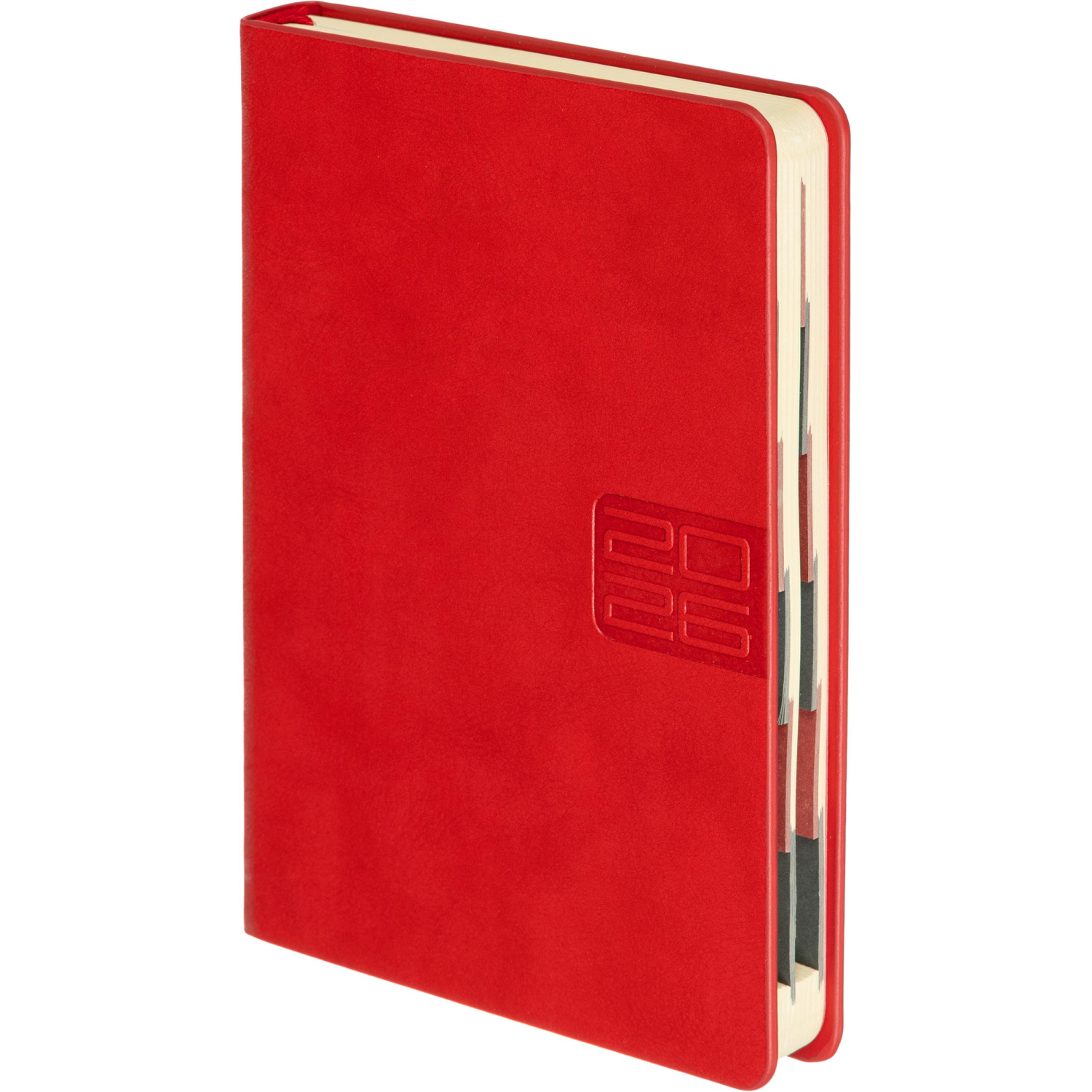 Ежедневник датированный 2026 ESCALADA А6+ (126x174мм), 176л, красный 70293 - фото 1