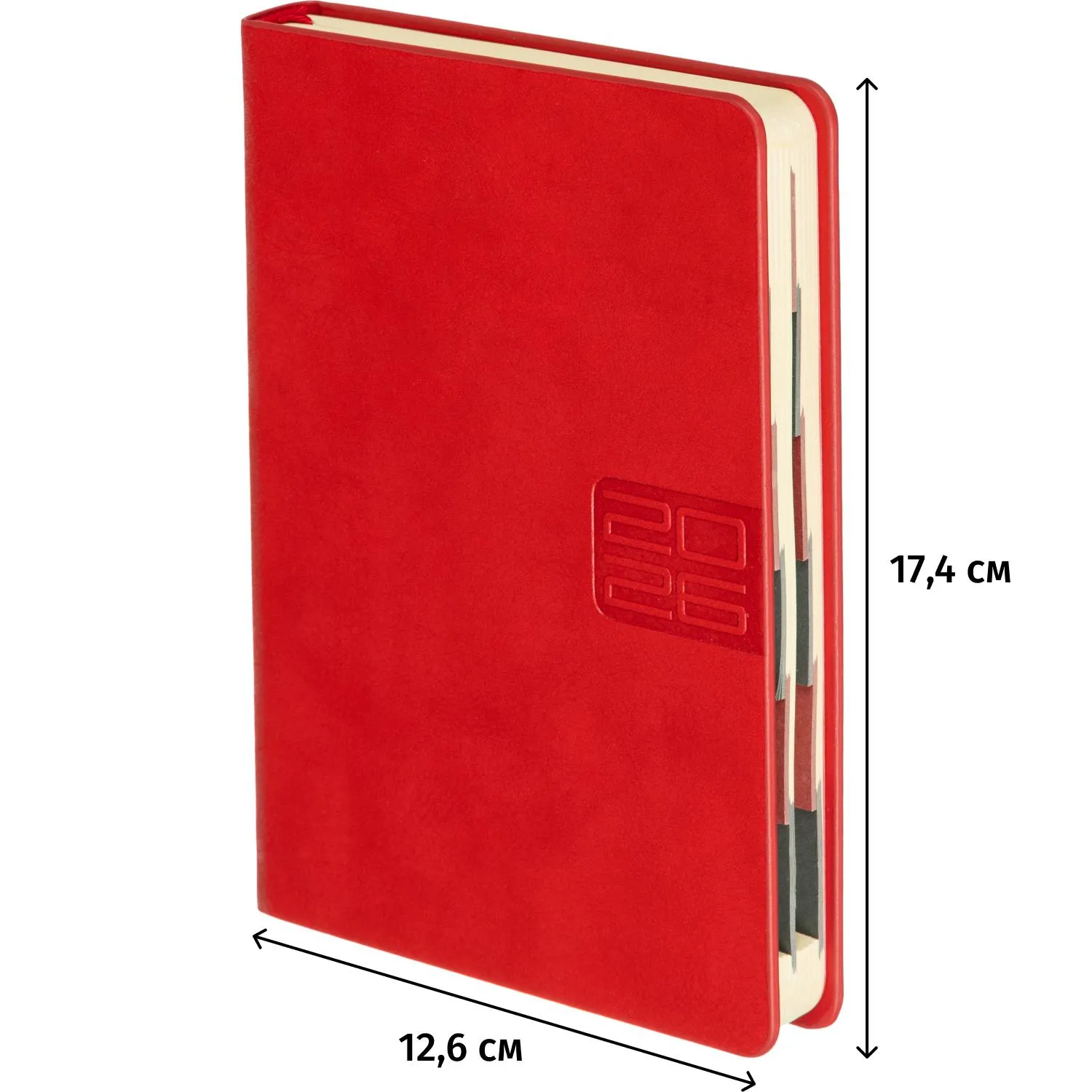 Ежедневник датированный 2026 ESCALADA А6+ (126x174мм), 176л, красный 70293 - фото 18