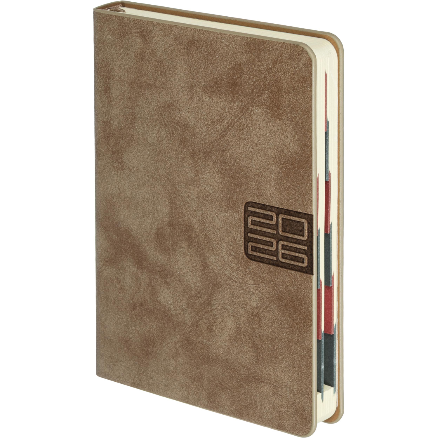 Ежедневник датированный 2026 ESCALADA А6+ (126x174мм), 176л, бежевый 70294 - фото 1