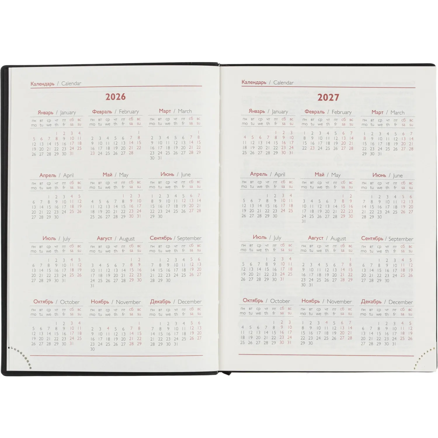 Ежедневник датированный 2026 ESCALADA А6+ (126х174мм), 176л, черный 70297 - фото 7